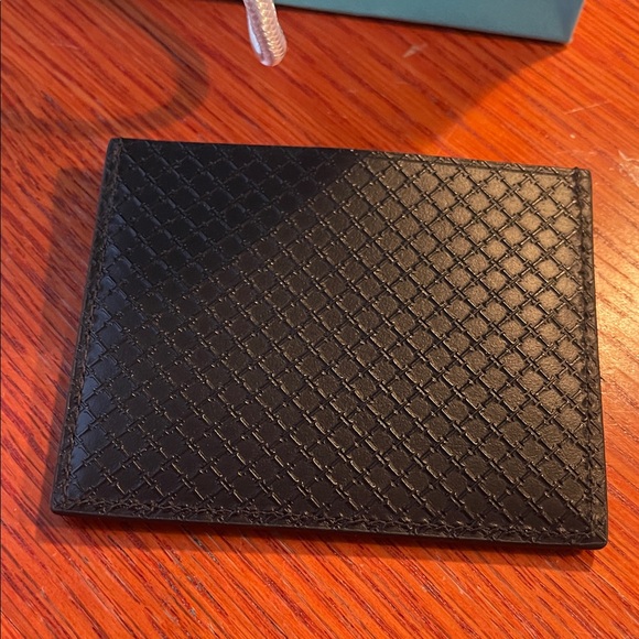 Tiffany & Co. T- Square Leather Card Case With Turquoise Bag - Picture 3 of 7